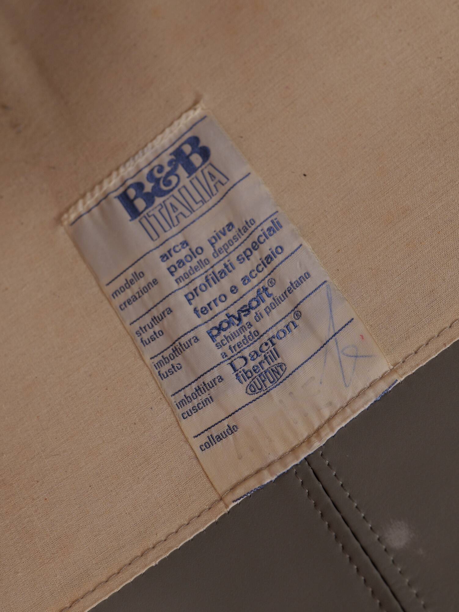 'Arca' three seater sofa by Paolo Piva for B&B Italia, c.1980