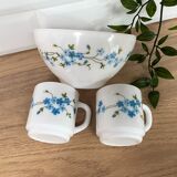 Set of 2 cups and bowl Arcopal Veronica