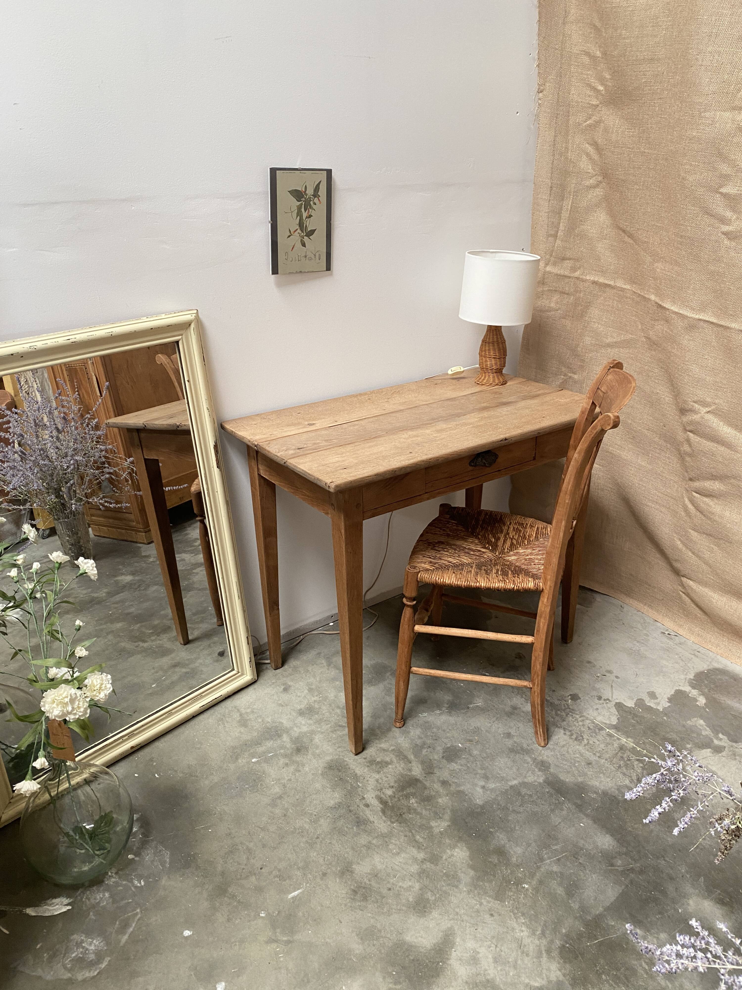 Bureau en chêne / table de ferme