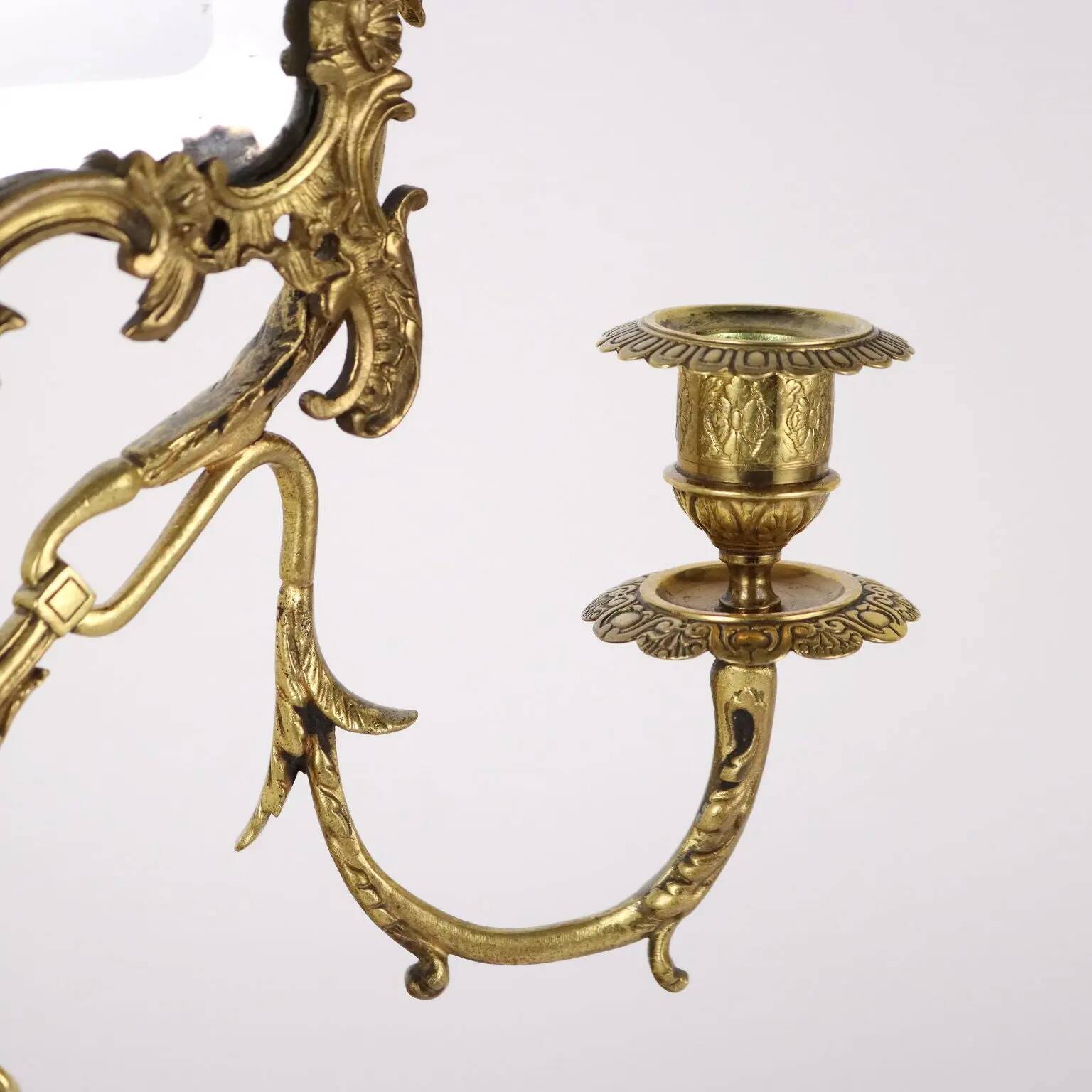 Antique dressing mirror in bronze, Europe, 19th-20th century