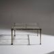 Bronze and glass coffee table, Lothar Klute, 1980s