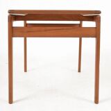 Table basse teck danois Trioh Mobler attribuée à Niels Bach, vintage, années 1960