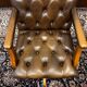 Chaise de bureau Chesterfield anglaise, chaise de président.