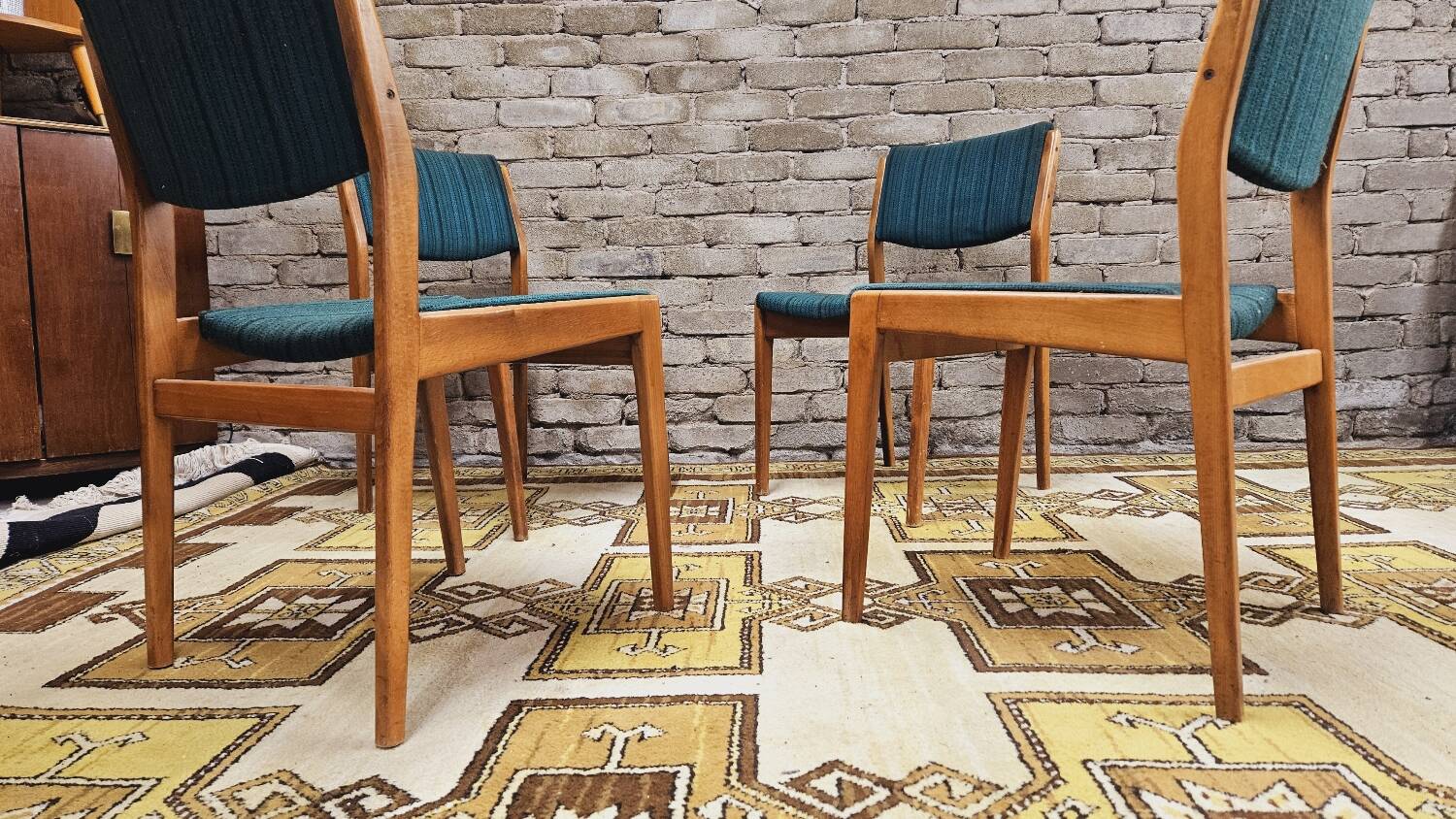 Set of 4 Scandinavian chairs 1960