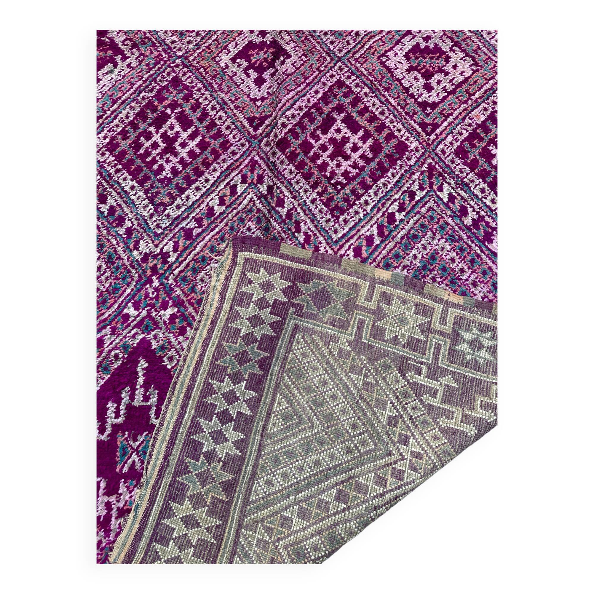 Tapis Violet Beni M'Guild - 193 x 310 cm