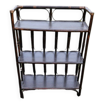 Dark Rattan Shelf