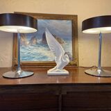 Pair of Vintage Italian Malibu Lamps 1980s