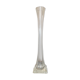 Art deco soliflore vase in transparent glass