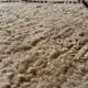 Ancient Berber rug in ecru/brown, handmade 100% virgin wool, 2m x 1.5m.