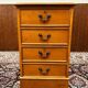 Classic English Chest of Drawers with leather inlay