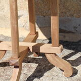 Side table wooden pedestal table design Brazil
