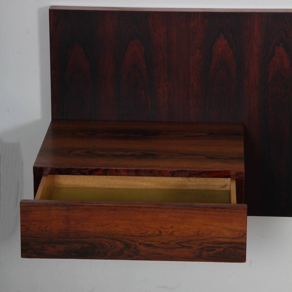 Scandinavian rosewood headboard, 1960