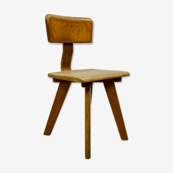 Children's chair, wooden, 70s