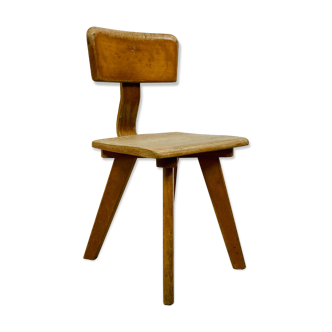 Children's chair, wooden, 70s