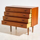 Restored teak dresser by kai kristiansen for feldballes møbler