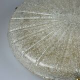 60s 70s Ceiling Light Lamp Plafoniere Flush Mount Ice Glass Hillebrand