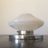 Zebra opaline ceiling light