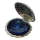 Metal scallop butter dish