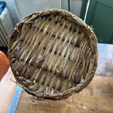 Wicker handle basket