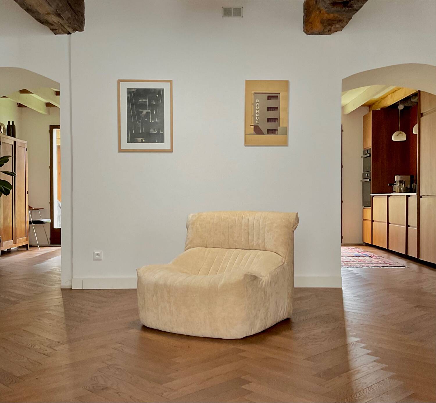 Chauffeuse Aralia Ligne Roset vintage années 70