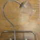 Metal and wood gooseneck table lamp