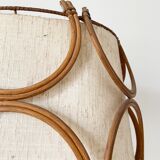 Rattan floor lamp