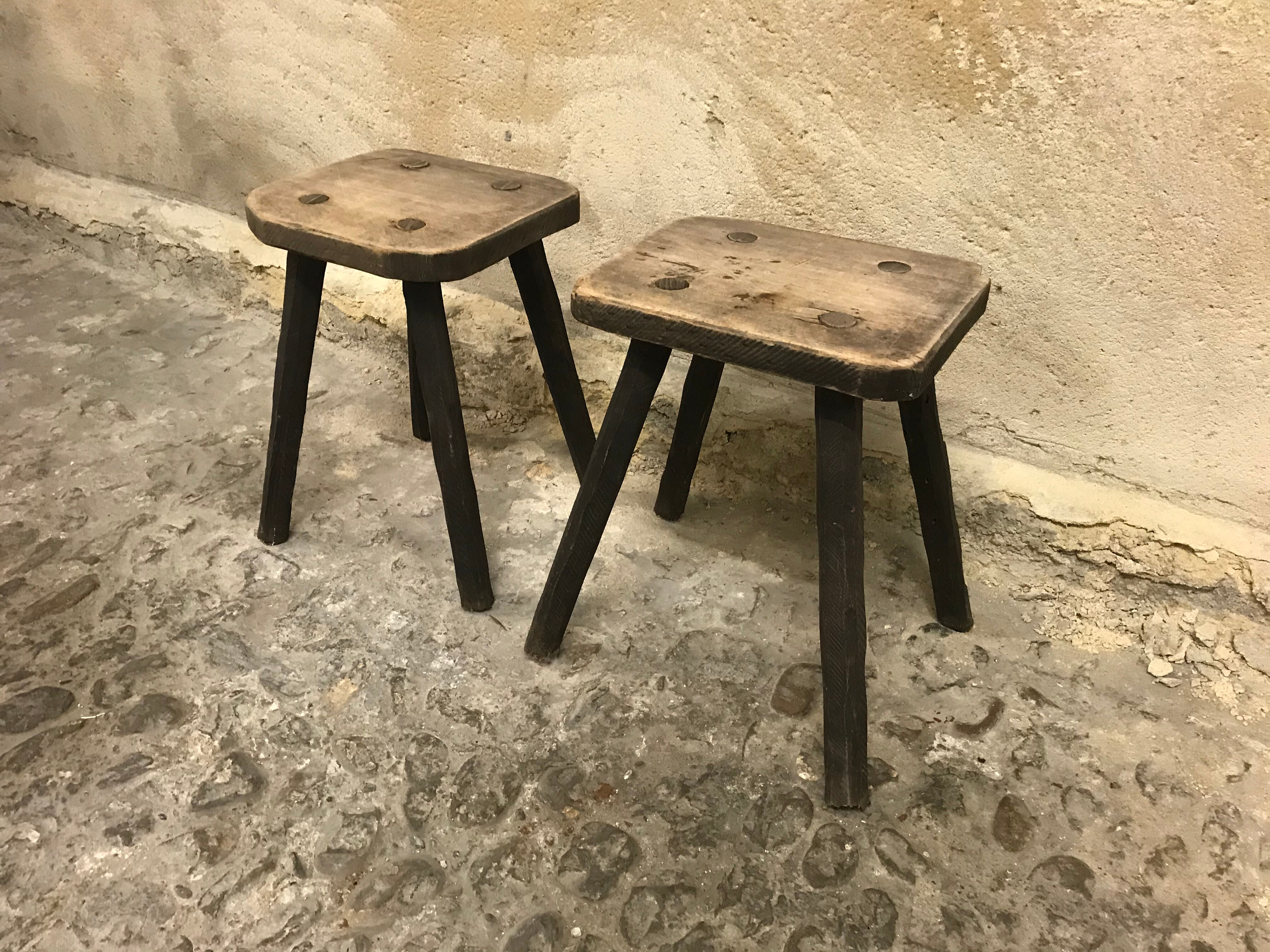 Pair of popular art stools