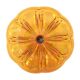 Art Deco Orange Cake Dish Mother of Pearl Pastry Dish Depression Glass