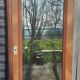 Beveled door mirror "in its juice" XIXth