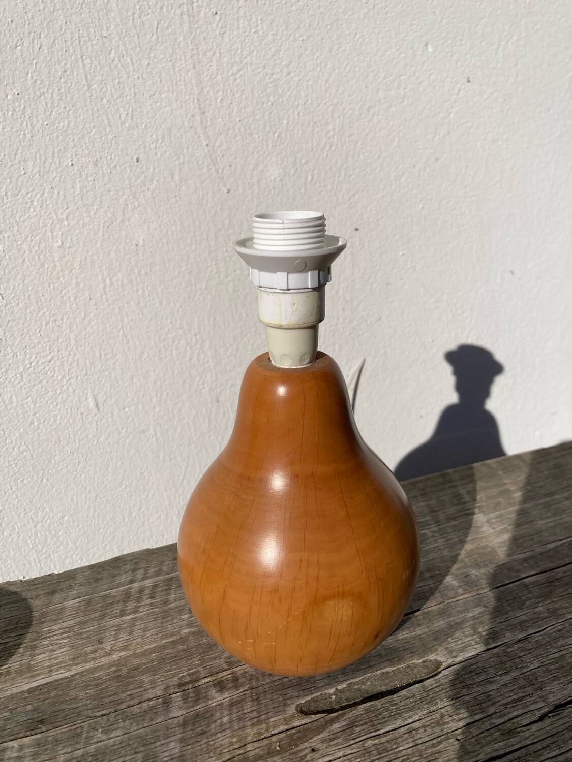 Wooden pear lamp 1980
