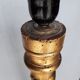 Golden carved wood lamppost or period 1940 Italy