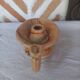 Bougeoir vintage forme lampe Aladin stylisé