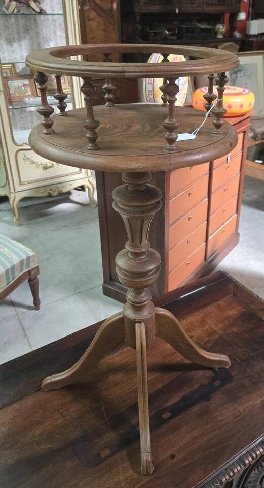 Solid oak plant stand