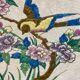 Large circular earthenware dish from Louvière with Longwy style bird decoration