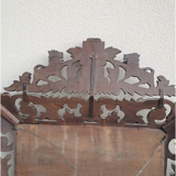 Old wood mirror carved 112x88cm