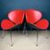 Ensemble de fauteuils lounge rouges, Italie, années 1990