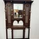 Console coat rack in Louis XVI style with bronze panthers, 20th century.