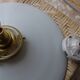 Suspension en opaline blanche
