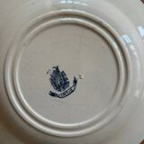 Series of 4 mismatched soup plates “Terre de Fer”