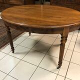 Table Louis Philippe old walnut oval