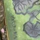 Plant stand, table, in wrought iron and vintage Vallauris ceramic