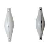 Pair of Cat's Eye wall lamps by Murano Mazzega, blown glass, Italy, 1960