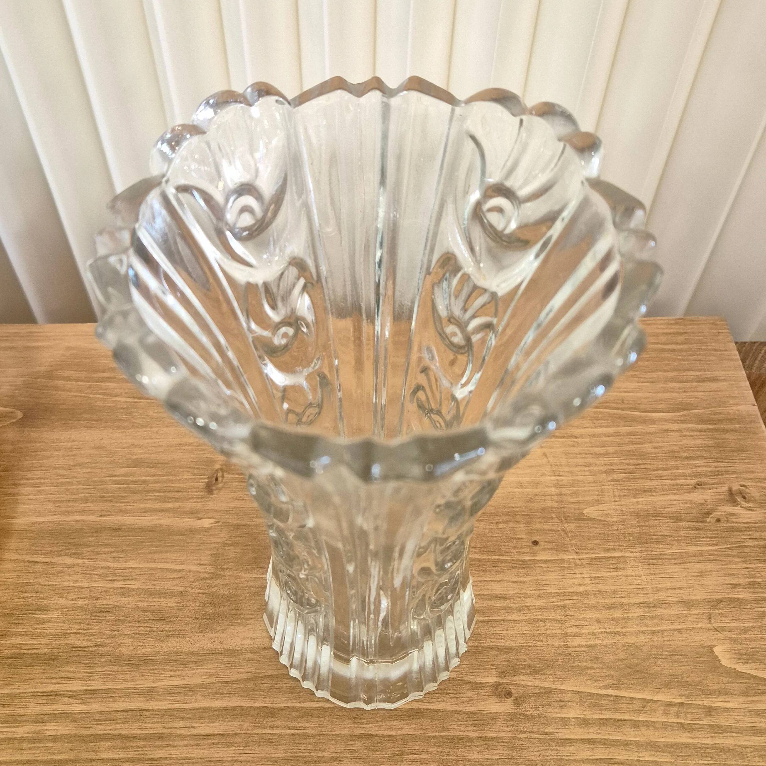Cut glass vase