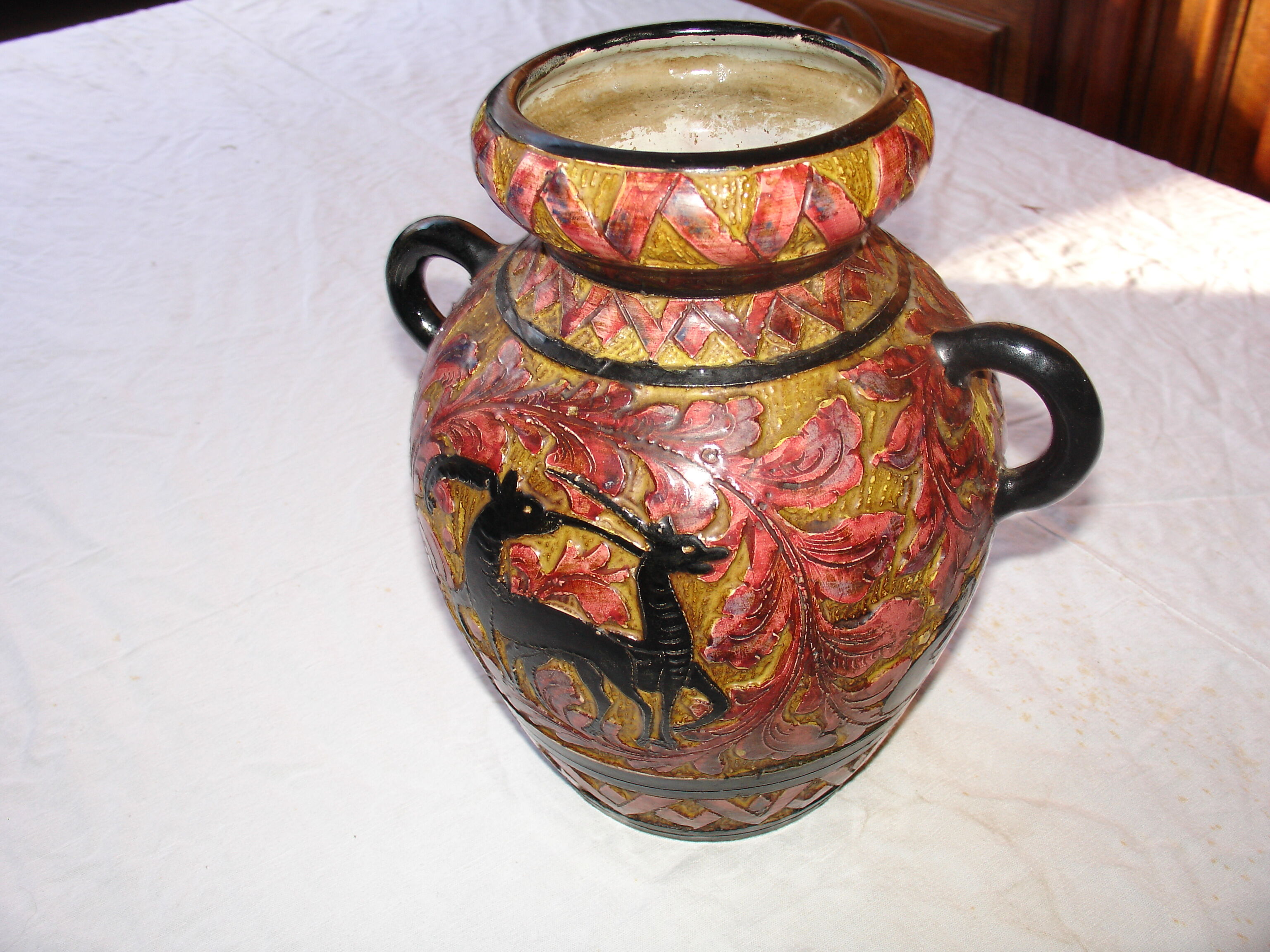Ceramic vase from Perugia, Italy, circa 1950