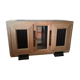 Enfilade 3 doors sandblasted oak and blackened oak year 40