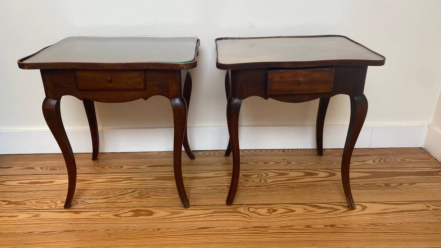 Pair of Louis XV style bedside tables