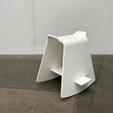 Minimalist Danish rocking stool by Michael C. Poulsen