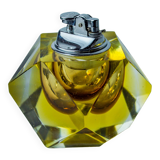 Yellow Sommerso lighter by Seguso, faceted glass from Murano, Italy, 970