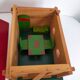 Wooden house furnished vintage toy child