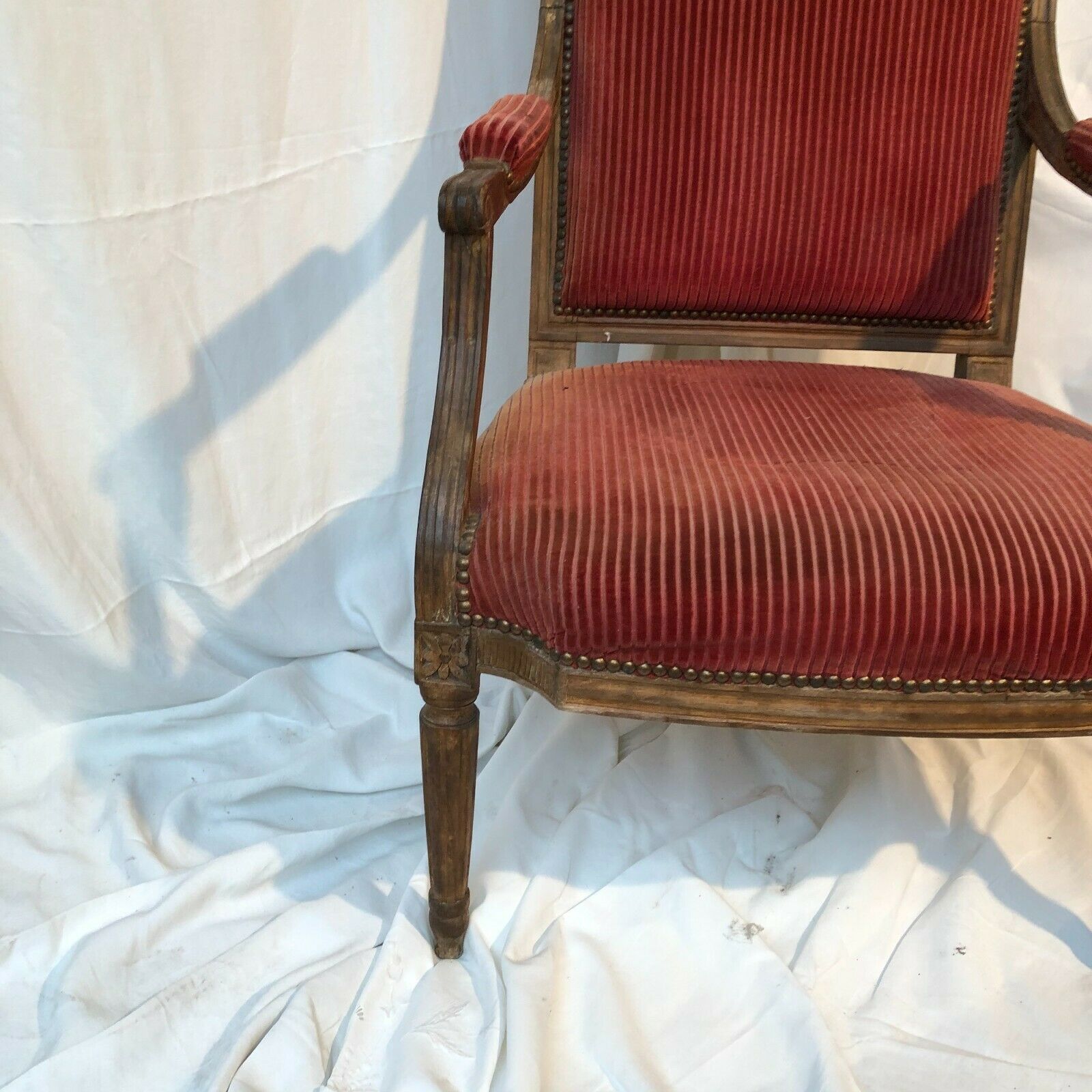 Louis XVI period flat chair